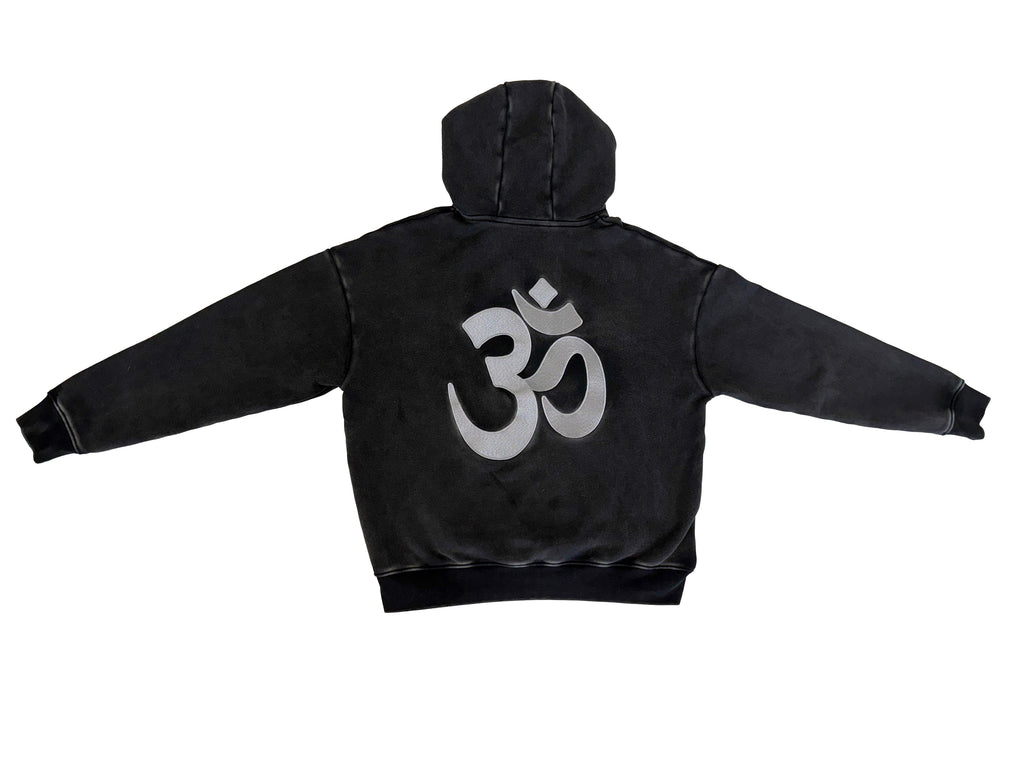 Cropped STW Zip Up - Charcoal Black