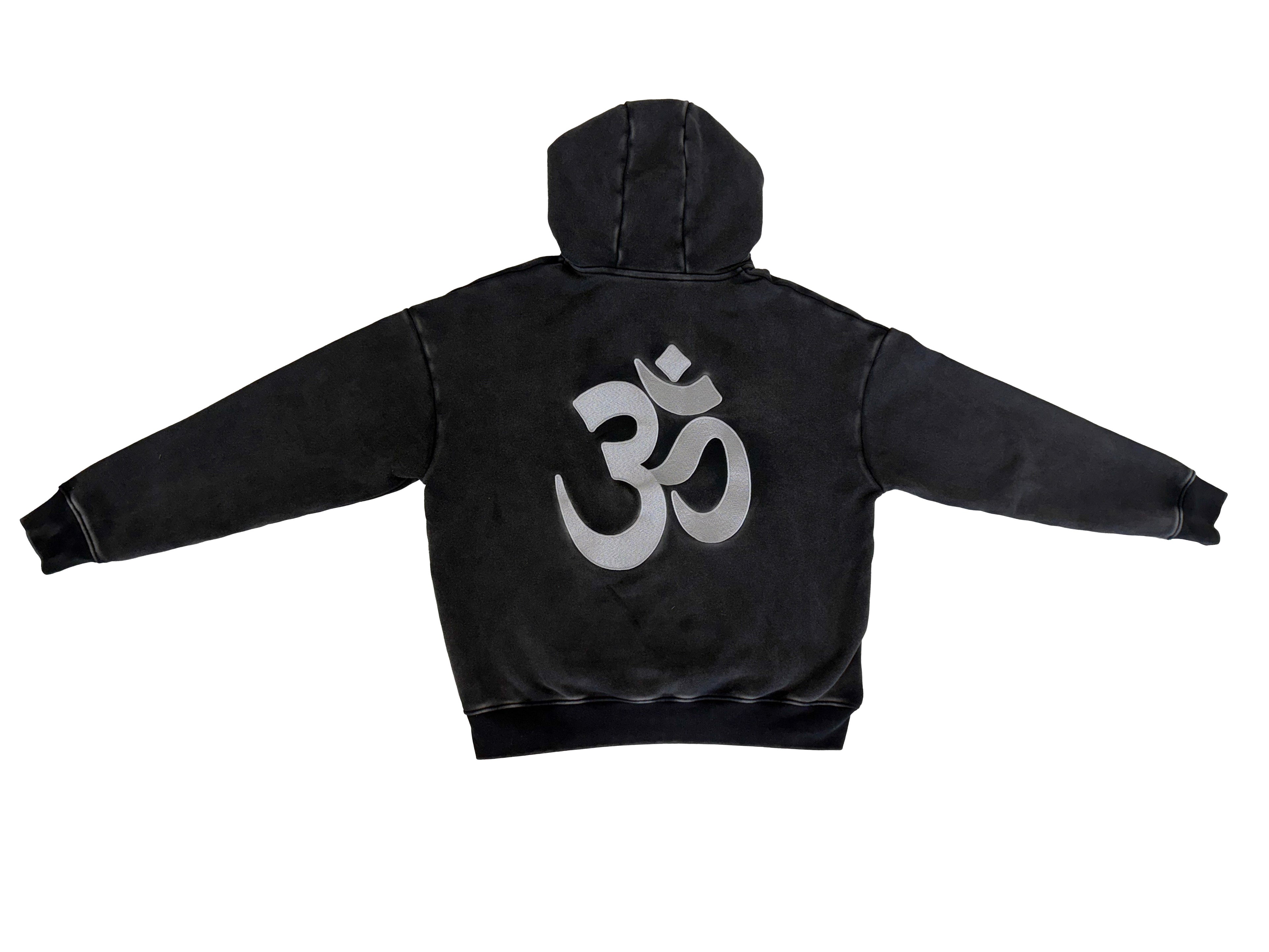 Cropped STW Zip Up - Charcoal Black