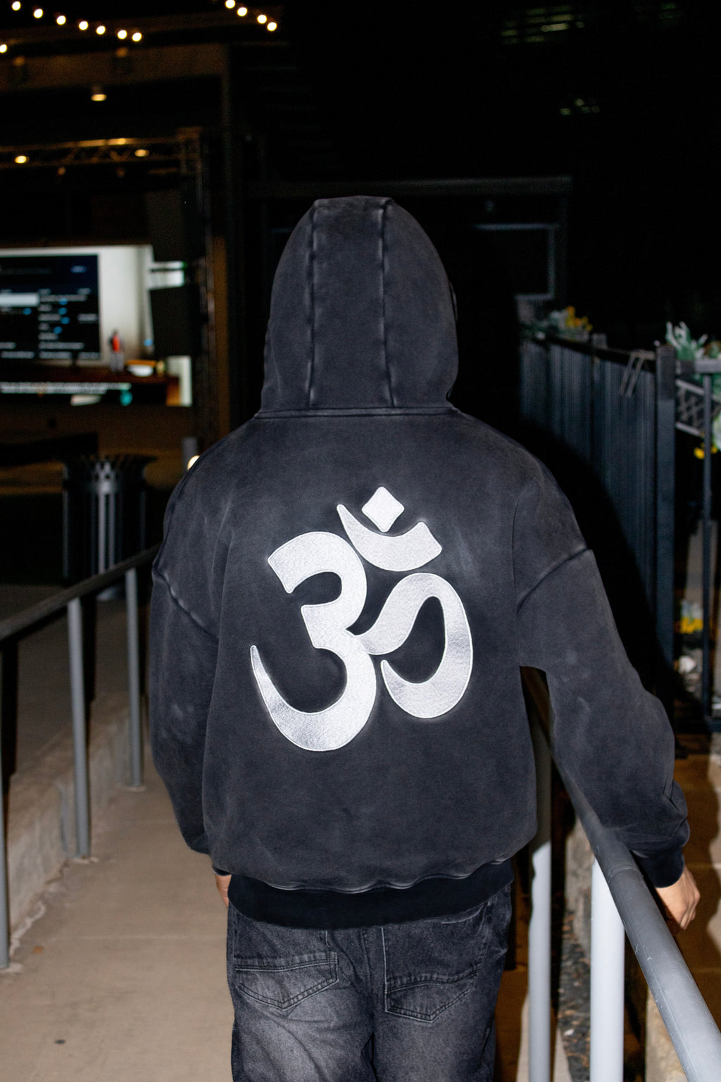 Cropped STW Zip Up - Charcoal Black