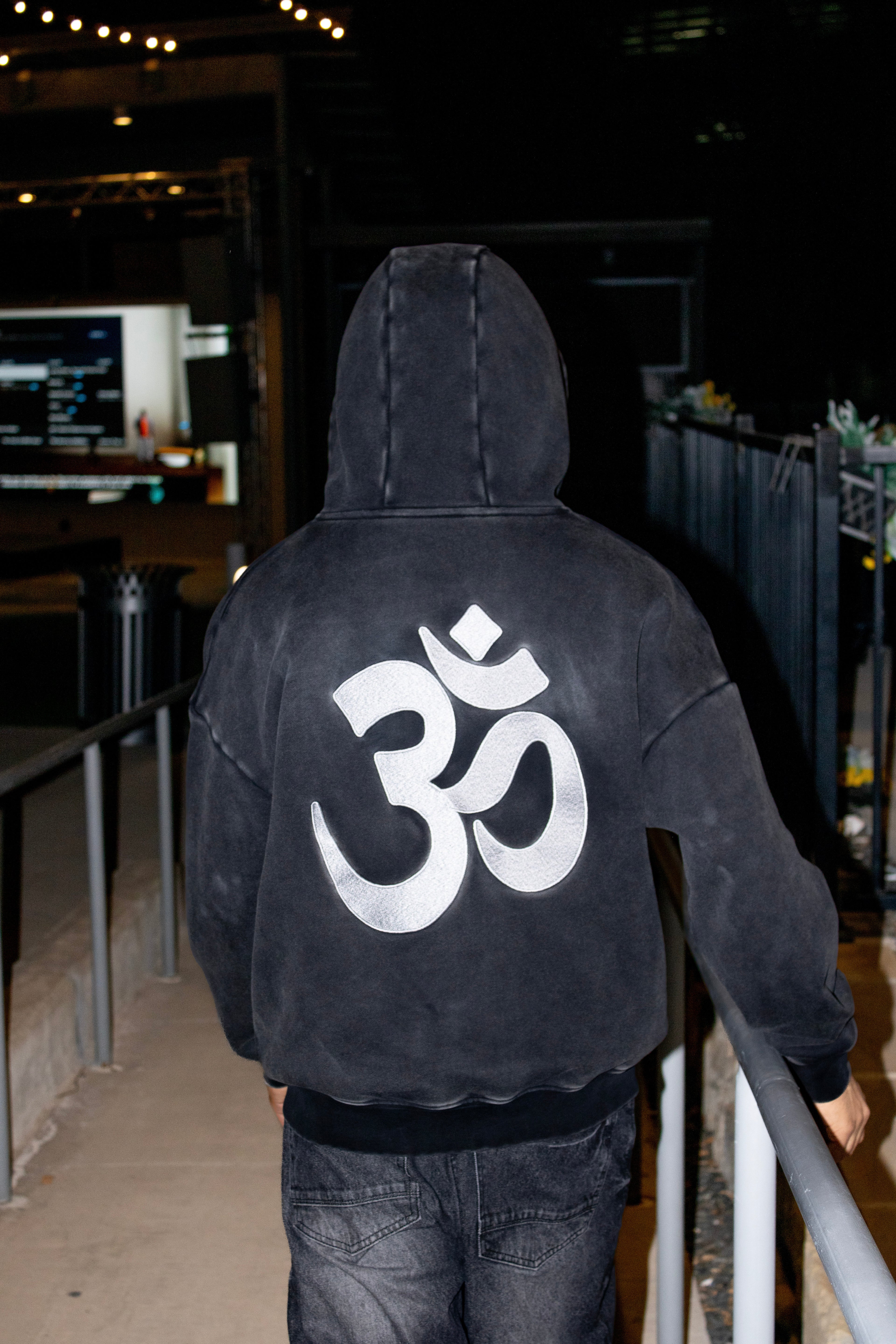 Cropped STW Zip Up - Charcoal Black