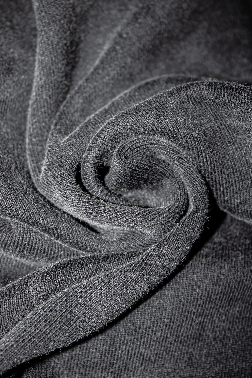 Cropped STW Zip Up - Charcoal Black